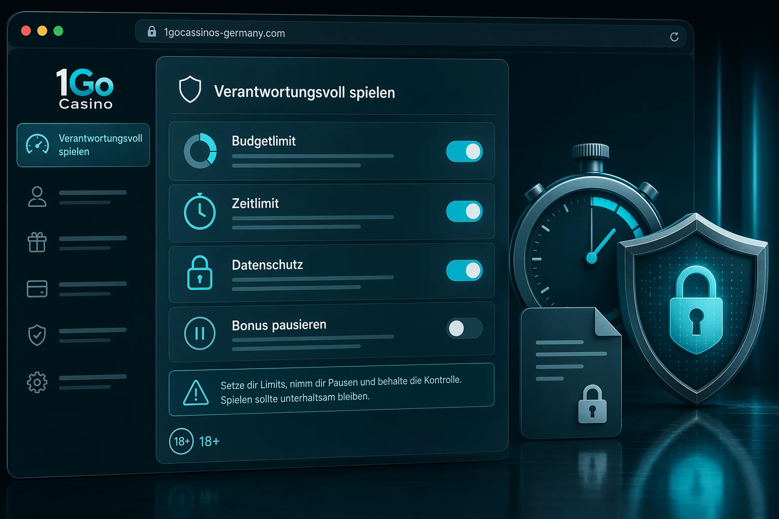 Datenschutz und verantwortungsvoller Umgang mit Boni